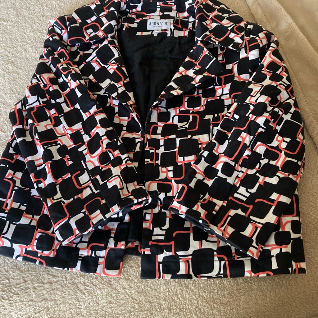 J'envie Vintage Red Black Jacket
